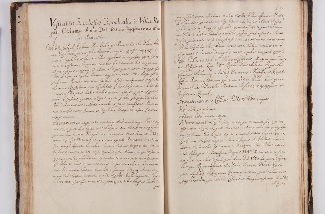 Zdjęcie nr 34 dla obiektu archiwalnego: Visitatio ecclesiarum parachialium in decanatu Casimieriensi in archidiaconatu Lublinensi expedita per R.D. Josephum Nieradzki, canonicum Luceoriensem, praepostium Markuszoviensem, surrogatum officialem Lublinensem ab Illustr. R.D. Andrea Trzebicki, episco Cracoviensi, duce Severiae specialiter datum et deputatum commissarium. Visitatio heac peracta est a.D. 1675