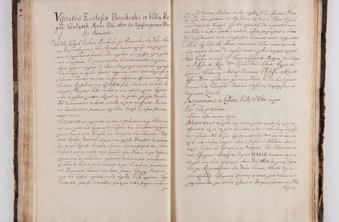 Zdjęcie nr 35 dla obiektu archiwalnego: Visitatio ecclesiarum parachialium in decanatu Casimieriensi in archidiaconatu Lublinensi expedita per R.D. Josephum Nieradzki, canonicum Luceoriensem, praepostium Markuszoviensem, surrogatum officialem Lublinensem ab Illustr. R.D. Andrea Trzebicki, episco Cracoviensi, duce Severiae specialiter datum et deputatum commissarium. Visitatio heac peracta est a.D. 1675