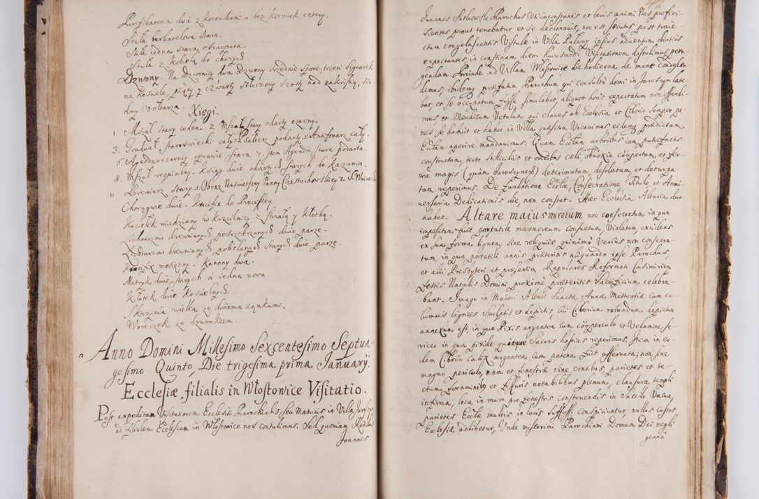 Zdjęcie nr 54 dla obiektu archiwalnego: Visitatio ecclesiarum parachialium in decanatu Casimieriensi in archidiaconatu Lublinensi expedita per R.D. Josephum Nieradzki, canonicum Luceoriensem, praepostium Markuszoviensem, surrogatum officialem Lublinensem ab Illustr. R.D. Andrea Trzebicki, episco Cracoviensi, duce Severiae specialiter datum et deputatum commissarium. Visitatio heac peracta est a.D. 1675
