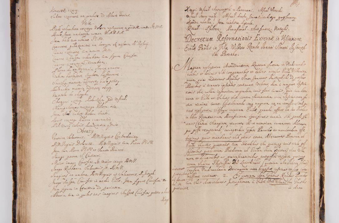 Zdjęcie nr 74 dla obiektu archiwalnego: Visitatio ecclesiarum parachialium in decanatu Casimieriensi in archidiaconatu Lublinensi expedita per R.D. Josephum Nieradzki, canonicum Luceoriensem, praepostium Markuszoviensem, surrogatum officialem Lublinensem ab Illustr. R.D. Andrea Trzebicki, episco Cracoviensi, duce Severiae specialiter datum et deputatum commissarium. Visitatio heac peracta est a.D. 1675