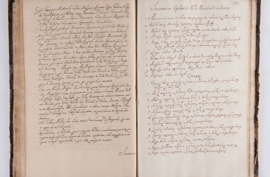 Zdjęcie nr 85 dla obiektu archiwalnego: Visitatio ecclesiarum parachialium in decanatu Casimieriensi in archidiaconatu Lublinensi expedita per R.D. Josephum Nieradzki, canonicum Luceoriensem, praepostium Markuszoviensem, surrogatum officialem Lublinensem ab Illustr. R.D. Andrea Trzebicki, episco Cracoviensi, duce Severiae specialiter datum et deputatum commissarium. Visitatio heac peracta est a.D. 1675