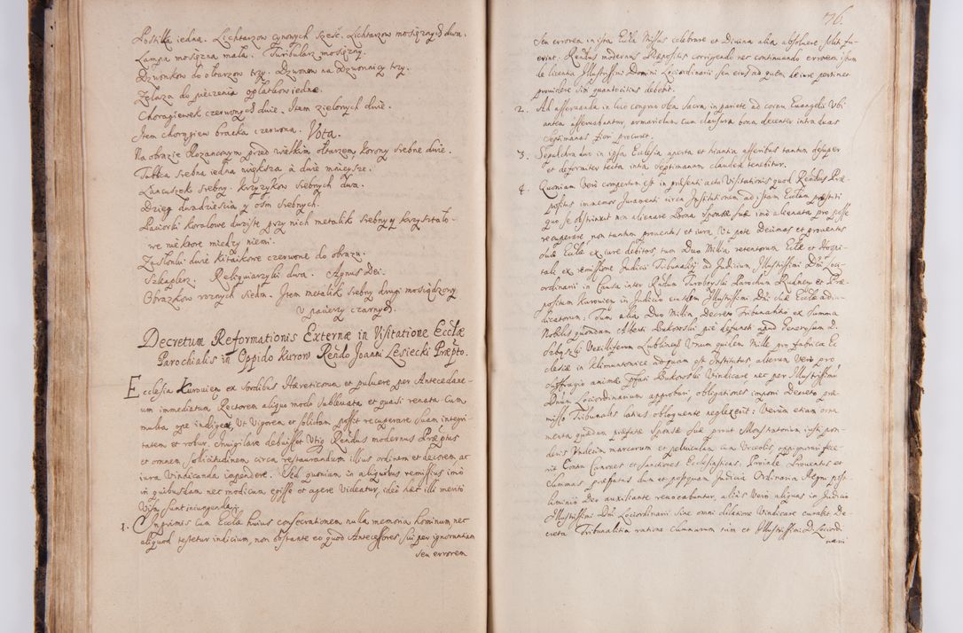 Zdjęcie nr 87 dla obiektu archiwalnego: Visitatio ecclesiarum parachialium in decanatu Casimieriensi in archidiaconatu Lublinensi expedita per R.D. Josephum Nieradzki, canonicum Luceoriensem, praepostium Markuszoviensem, surrogatum officialem Lublinensem ab Illustr. R.D. Andrea Trzebicki, episco Cracoviensi, duce Severiae specialiter datum et deputatum commissarium. Visitatio heac peracta est a.D. 1675