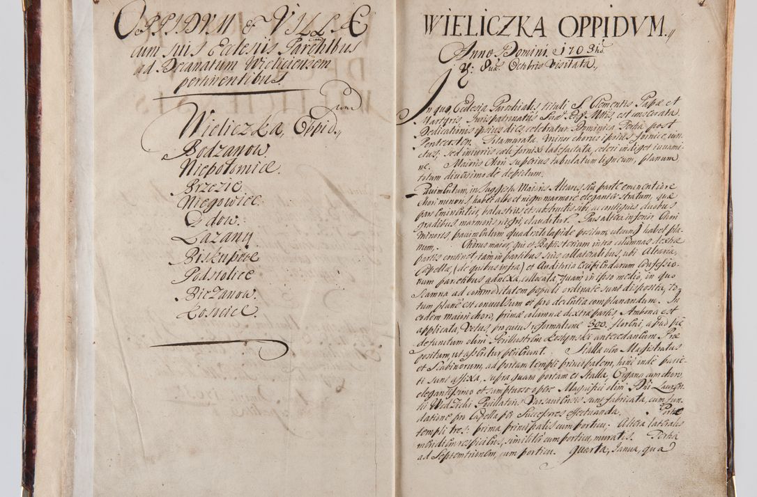 Zdjęcie nr 8 dla obiektu archiwalnego: Acta visitationum decanatuum: Wielicensis ex anno 1703, Novi Montis ex anno 1704 et Scavinensis ex anno 1704 sub generali administratione R.D. Casimiri a Łubna Łubiński, episcoi Heracleensis, suffraganei, canonici sede vacante episcopatus Cracoviensis et ducatus Severiensis, a R.D. Remigio Suszycki IUD, archidiacono Cracoviensi, custode Kielcensi, scholastico Lanciciensi, SRM secretario a.D. 1703 et 1704 expedita