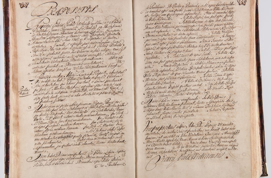 Zdjęcie nr 25 dla obiektu archiwalnego: Acta visitationum decanatuum: Wielicensis ex anno 1703, Novi Montis ex anno 1704 et Scavinensis ex anno 1704 sub generali administratione R.D. Casimiri a Łubna Łubiński, episcoi Heracleensis, suffraganei, canonici sede vacante episcopatus Cracoviensis et ducatus Severiensis, a R.D. Remigio Suszycki IUD, archidiacono Cracoviensi, custode Kielcensi, scholastico Lanciciensi, SRM secretario a.D. 1703 et 1704 expedita