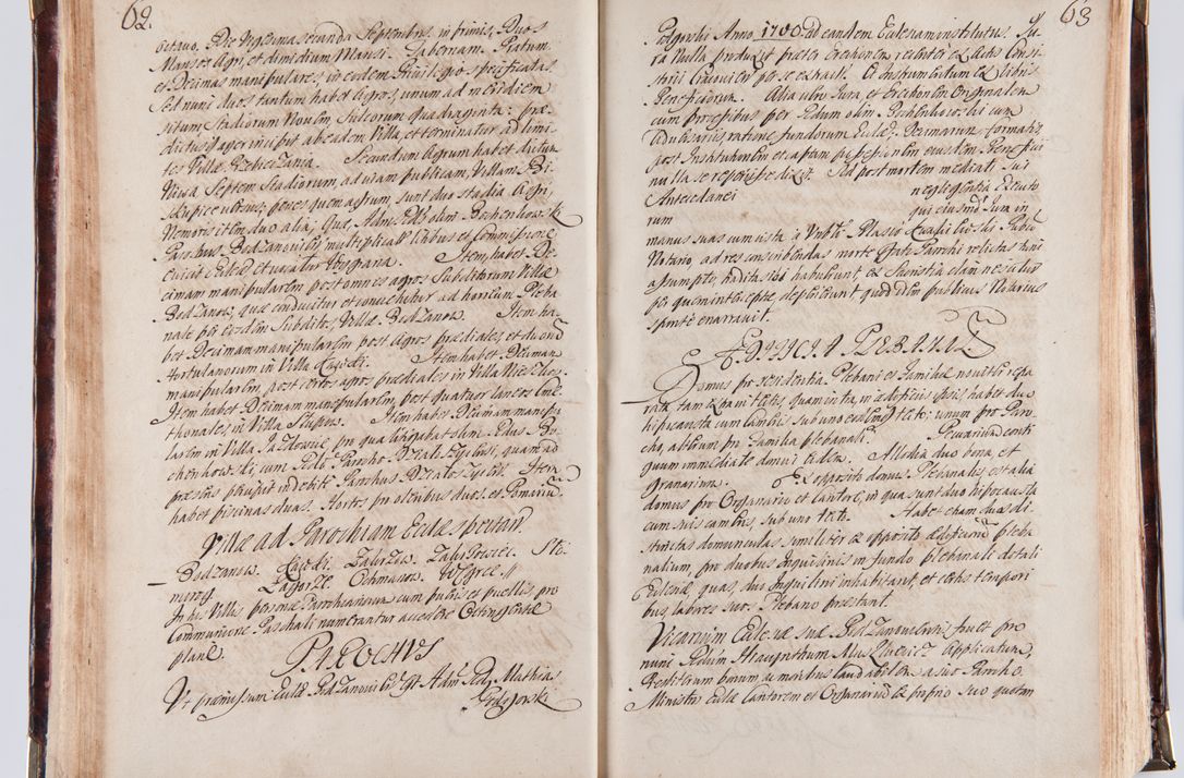 Zdjęcie nr 40 dla obiektu archiwalnego: Acta visitationum decanatuum: Wielicensis ex anno 1703, Novi Montis ex anno 1704 et Scavinensis ex anno 1704 sub generali administratione R.D. Casimiri a Łubna Łubiński, episcoi Heracleensis, suffraganei, canonici sede vacante episcopatus Cracoviensis et ducatus Severiensis, a R.D. Remigio Suszycki IUD, archidiacono Cracoviensi, custode Kielcensi, scholastico Lanciciensi, SRM secretario a.D. 1703 et 1704 expedita