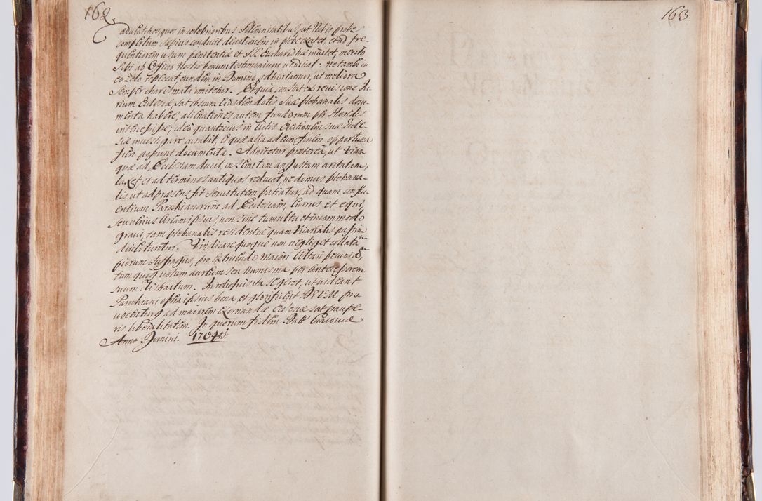 Zdjęcie nr 93 dla obiektu archiwalnego: Acta visitationum decanatuum: Wielicensis ex anno 1703, Novi Montis ex anno 1704 et Scavinensis ex anno 1704 sub generali administratione R.D. Casimiri a Łubna Łubiński, episcoi Heracleensis, suffraganei, canonici sede vacante episcopatus Cracoviensis et ducatus Severiensis, a R.D. Remigio Suszycki IUD, archidiacono Cracoviensi, custode Kielcensi, scholastico Lanciciensi, SRM secretario a.D. 1703 et 1704 expedita