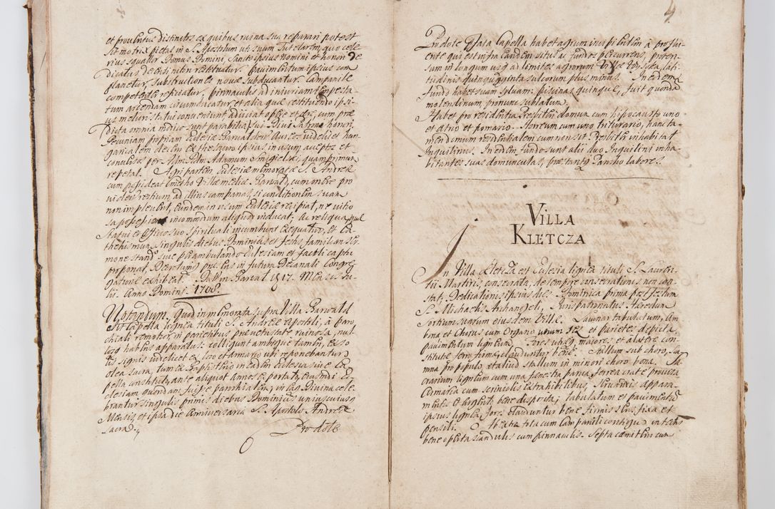 Zdjęcie nr 14 dla obiektu archiwalnego: Visitatio ecclesiarum decanatuum Zathoriensis et Oswiecimensis et Zywecensis per R.D. Remigium Suszycki, canonicum Cracoviensem, specialiter deputatum anno 1708 et 1709 expedita ex peracta. Ad calccem adpositum est "Brulion wizyty dekanatu nowotarskiego 1707 - 1713"