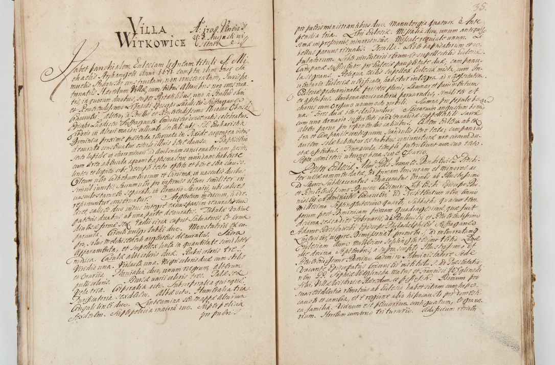 Zdjęcie nr 43 dla obiektu archiwalnego: Visitatio ecclesiarum decanatuum Zathoriensis et Oswiecimensis et Zywecensis per R.D. Remigium Suszycki, canonicum Cracoviensem, specialiter deputatum anno 1708 et 1709 expedita ex peracta. Ad calccem adpositum est &quot;Brulion wizyty dekanatu nowotarskiego 1707 - 1713&quot;