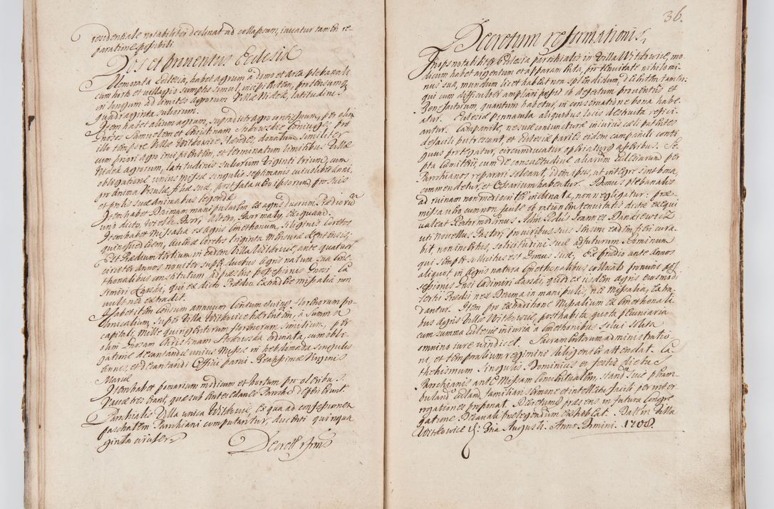 Zdjęcie nr 44 dla obiektu archiwalnego: Visitatio ecclesiarum decanatuum Zathoriensis et Oswiecimensis et Zywecensis per R.D. Remigium Suszycki, canonicum Cracoviensem, specialiter deputatum anno 1708 et 1709 expedita ex peracta. Ad calccem adpositum est &quot;Brulion wizyty dekanatu nowotarskiego 1707 - 1713&quot;