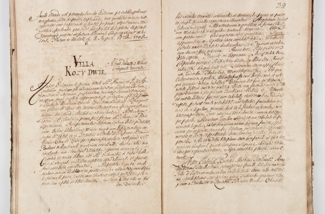 Zdjęcie nr 48 dla obiektu archiwalnego: Visitatio ecclesiarum decanatuum Zathoriensis et Oswiecimensis et Zywecensis per R.D. Remigium Suszycki, canonicum Cracoviensem, specialiter deputatum anno 1708 et 1709 expedita ex peracta. Ad calccem adpositum est "Brulion wizyty dekanatu nowotarskiego 1707 - 1713"
