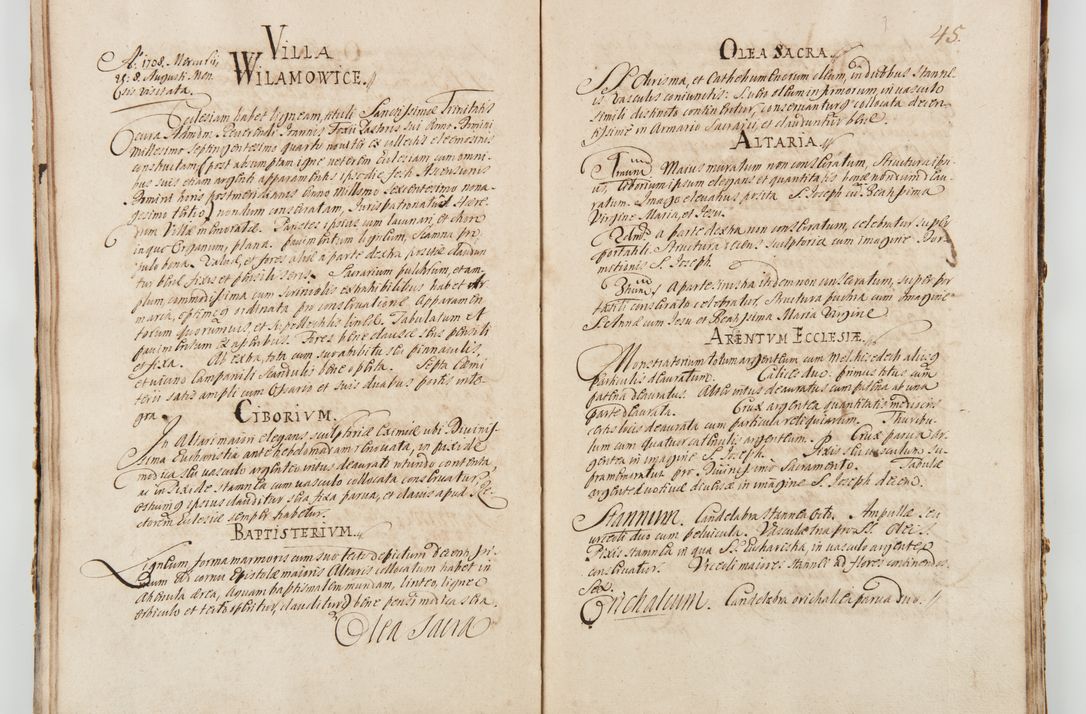 Zdjęcie nr 54 dla obiektu archiwalnego: Visitatio ecclesiarum decanatuum Zathoriensis et Oswiecimensis et Zywecensis per R.D. Remigium Suszycki, canonicum Cracoviensem, specialiter deputatum anno 1708 et 1709 expedita ex peracta. Ad calccem adpositum est "Brulion wizyty dekanatu nowotarskiego 1707 - 1713"