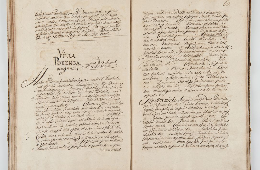 Zdjęcie nr 69 dla obiektu archiwalnego: Visitatio ecclesiarum decanatuum Zathoriensis et Oswiecimensis et Zywecensis per R.D. Remigium Suszycki, canonicum Cracoviensem, specialiter deputatum anno 1708 et 1709 expedita ex peracta. Ad calccem adpositum est &quot;Brulion wizyty dekanatu nowotarskiego 1707 - 1713&quot;