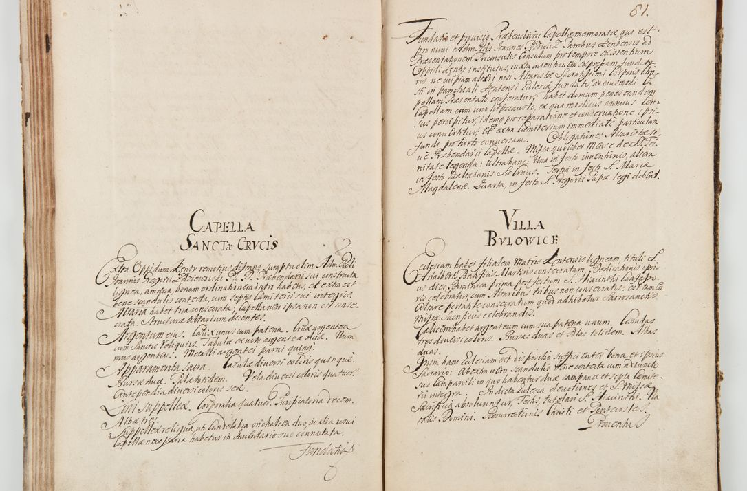 Zdjęcie nr 90 dla obiektu archiwalnego: Visitatio ecclesiarum decanatuum Zathoriensis et Oswiecimensis et Zywecensis per R.D. Remigium Suszycki, canonicum Cracoviensem, specialiter deputatum anno 1708 et 1709 expedita ex peracta. Ad calccem adpositum est &quot;Brulion wizyty dekanatu nowotarskiego 1707 - 1713&quot;
