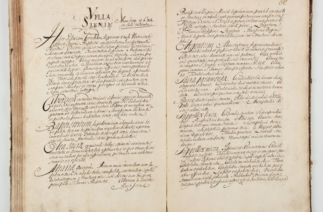 Zdjęcie nr 95 dla obiektu archiwalnego: Visitatio ecclesiarum decanatuum Zathoriensis et Oswiecimensis et Zywecensis per R.D. Remigium Suszycki, canonicum Cracoviensem, specialiter deputatum anno 1708 et 1709 expedita ex peracta. Ad calccem adpositum est "Brulion wizyty dekanatu nowotarskiego 1707 - 1713"