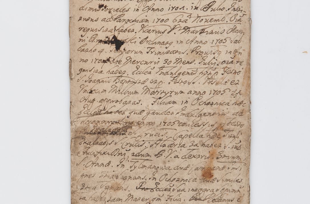 Zdjęcie nr 111 dla obiektu archiwalnego: Visitatio ecclesiarum decanatuum Zathoriensis et Oswiecimensis et Zywecensis per R.D. Remigium Suszycki, canonicum Cracoviensem, specialiter deputatum anno 1708 et 1709 expedita ex peracta. Ad calccem adpositum est &quot;Brulion wizyty dekanatu nowotarskiego 1707 - 1713&quot;