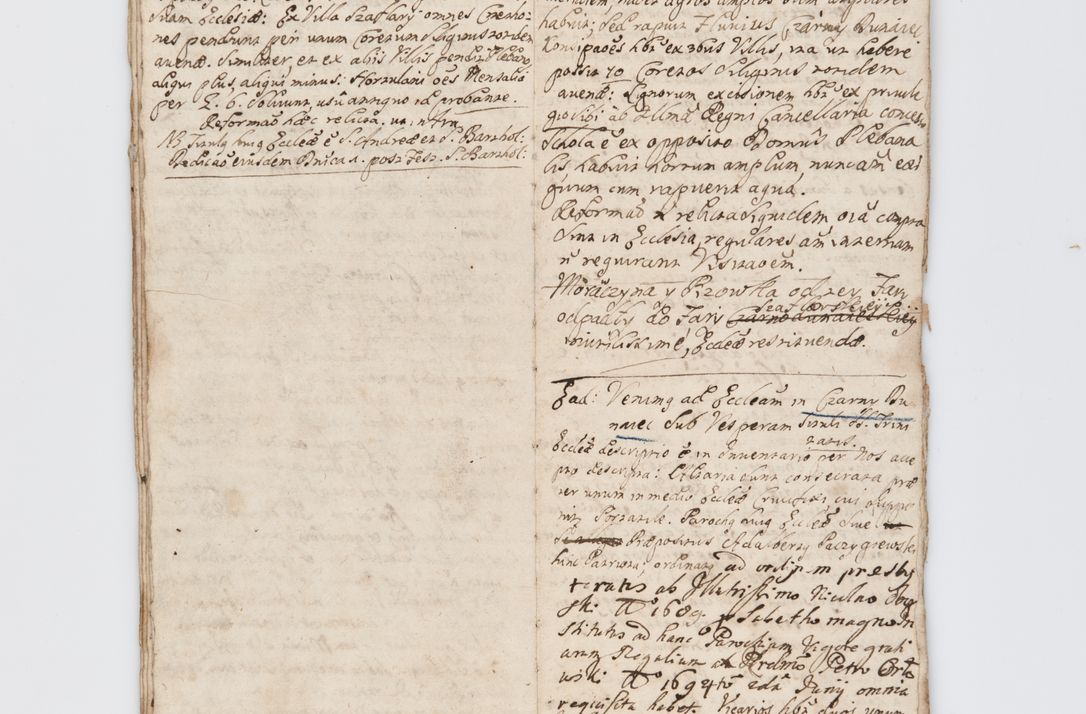 Zdjęcie nr 118 dla obiektu archiwalnego: Visitatio ecclesiarum decanatuum Zathoriensis et Oswiecimensis et Zywecensis per R.D. Remigium Suszycki, canonicum Cracoviensem, specialiter deputatum anno 1708 et 1709 expedita ex peracta. Ad calccem adpositum est &quot;Brulion wizyty dekanatu nowotarskiego 1707 - 1713&quot;