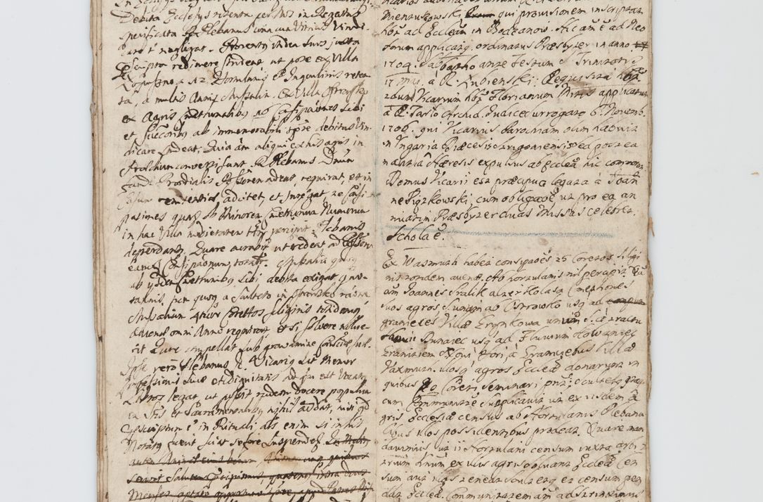 Zdjęcie nr 116 dla obiektu archiwalnego: Visitatio ecclesiarum decanatuum Zathoriensis et Oswiecimensis et Zywecensis per R.D. Remigium Suszycki, canonicum Cracoviensem, specialiter deputatum anno 1708 et 1709 expedita ex peracta. Ad calccem adpositum est "Brulion wizyty dekanatu nowotarskiego 1707 - 1713"