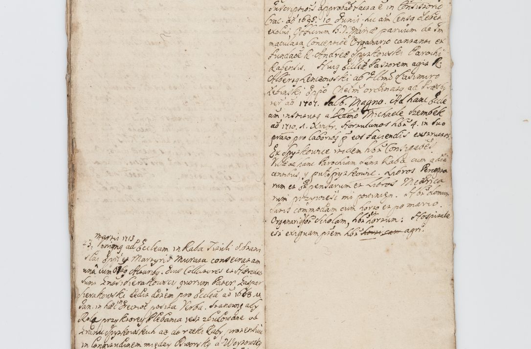 Zdjęcie nr 120 dla obiektu archiwalnego: Visitatio ecclesiarum decanatuum Zathoriensis et Oswiecimensis et Zywecensis per R.D. Remigium Suszycki, canonicum Cracoviensem, specialiter deputatum anno 1708 et 1709 expedita ex peracta. Ad calccem adpositum est "Brulion wizyty dekanatu nowotarskiego 1707 - 1713"