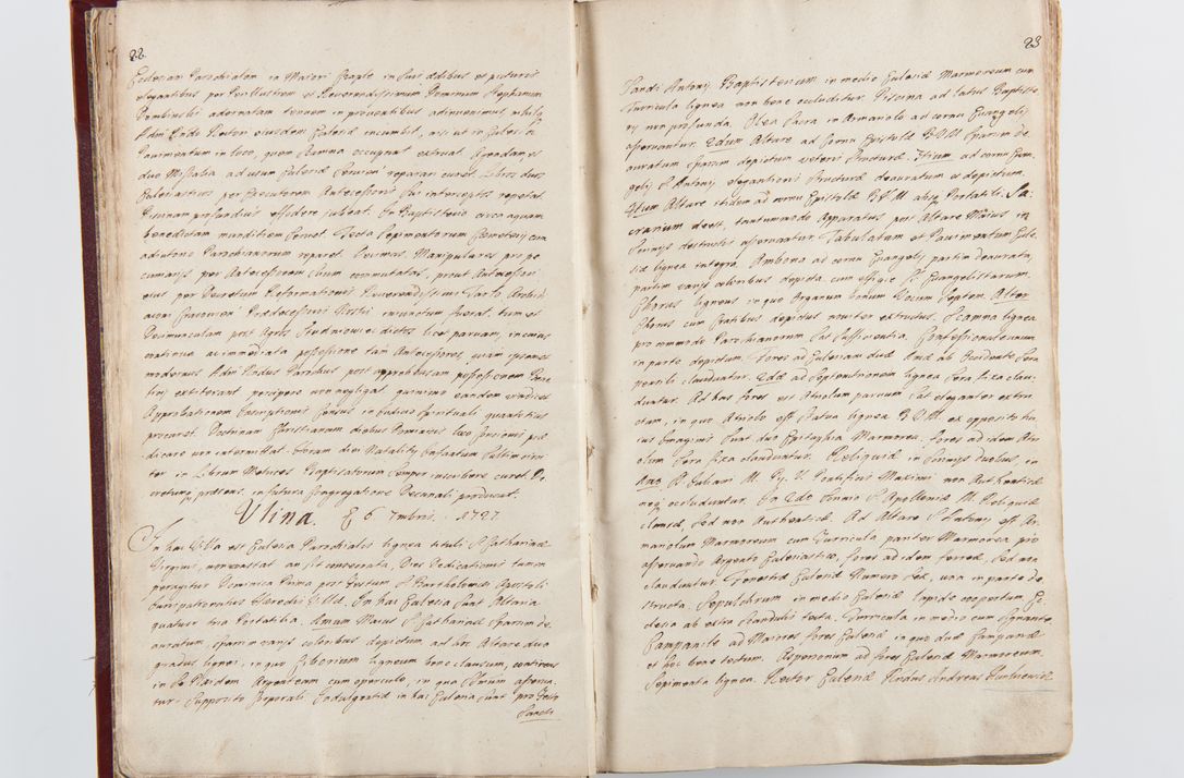 Zdjęcie nr 16 dla obiektu archiwalnego: Visitatio archidiaconatus Cracoviensis (Decanatus: Skalensis - 1727; Vitoviensis - 1727; Prossoviensis - 1728; Novi Montis - 1728; Scawinensis - 1729; Xsiążnensis - 1731; Woynicensis - 1731; Zatoriensis - 1729; Lipnicensis - 1730; Dobczycensis - 1730; Andreoviensis - 1731; Żyvecensis - 1732; Oswiemensis - 1732; Wielicensis - 1741; postea sequntur inventaria ecclesiarum decanatus Dobczycensis, Woynicensis, Andreoviensis) per R.D. Michaelem de Magna Kunice Kunicki, episcopum Arsiacensem, suffraganeum et archidiaconum Cracoviensem annis 1727 - 1741 peracta