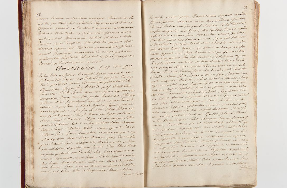 Zdjęcie nr 28 dla obiektu archiwalnego: Visitatio archidiaconatus Cracoviensis (Decanatus: Skalensis - 1727; Vitoviensis - 1727; Prossoviensis - 1728; Novi Montis - 1728; Scawinensis - 1729; Xsiążnensis - 1731; Woynicensis - 1731; Zatoriensis - 1729; Lipnicensis - 1730; Dobczycensis - 1730; Andreoviensis - 1731; Żyvecensis - 1732; Oswiemensis - 1732; Wielicensis - 1741; postea sequntur inventaria ecclesiarum decanatus Dobczycensis, Woynicensis, Andreoviensis) per R.D. Michaelem de Magna Kunice Kunicki, episcopum Arsiacensem, suffraganeum et archidiaconum Cracoviensem annis 1727 - 1741 peracta