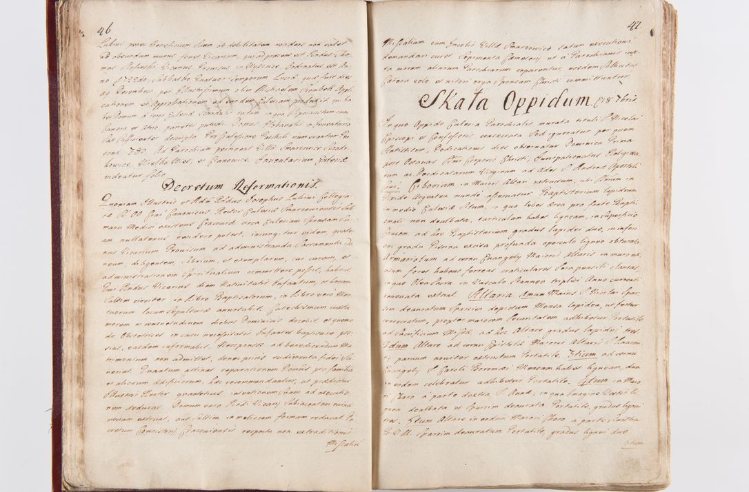Zdjęcie nr 29 dla obiektu archiwalnego: Visitatio archidiaconatus Cracoviensis (Decanatus: Skalensis - 1727; Vitoviensis - 1727; Prossoviensis - 1728; Novi Montis - 1728; Scawinensis - 1729; Xsiążnensis - 1731; Woynicensis - 1731; Zatoriensis - 1729; Lipnicensis - 1730; Dobczycensis - 1730; Andreoviensis - 1731; Żyvecensis - 1732; Oswiemensis - 1732; Wielicensis - 1741; postea sequntur inventaria ecclesiarum decanatus Dobczycensis, Woynicensis, Andreoviensis) per R.D. Michaelem de Magna Kunice Kunicki, episcopum Arsiacensem, suffraganeum et archidiaconum Cracoviensem annis 1727 - 1741 peracta