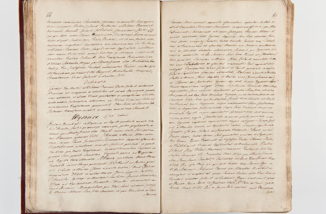 Zdjęcie nr 38 dla obiektu archiwalnego: Visitatio archidiaconatus Cracoviensis (Decanatus: Skalensis - 1727; Vitoviensis - 1727; Prossoviensis - 1728; Novi Montis - 1728; Scawinensis - 1729; Xsiążnensis - 1731; Woynicensis - 1731; Zatoriensis - 1729; Lipnicensis - 1730; Dobczycensis - 1730; Andreoviensis - 1731; Żyvecensis - 1732; Oswiemensis - 1732; Wielicensis - 1741; postea sequntur inventaria ecclesiarum decanatus Dobczycensis, Woynicensis, Andreoviensis) per R.D. Michaelem de Magna Kunice Kunicki, episcopum Arsiacensem, suffraganeum et archidiaconum Cracoviensem annis 1727 - 1741 peracta