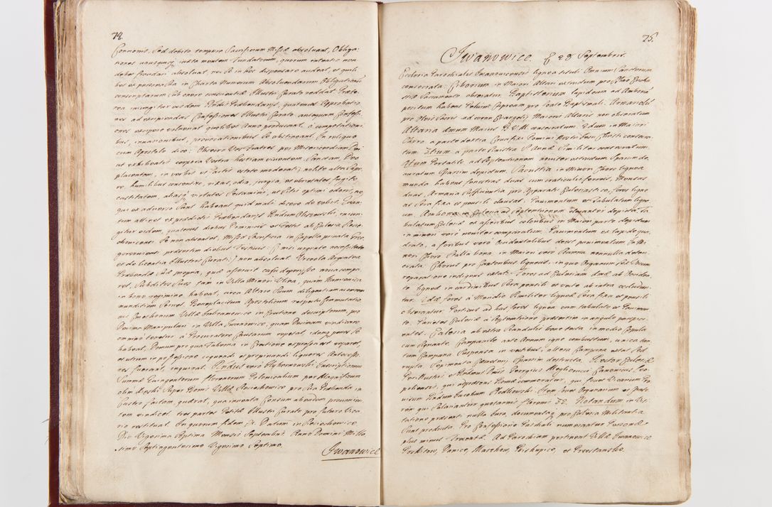 Zdjęcie nr 42 dla obiektu archiwalnego: Visitatio archidiaconatus Cracoviensis (Decanatus: Skalensis - 1727; Vitoviensis - 1727; Prossoviensis - 1728; Novi Montis - 1728; Scawinensis - 1729; Xsiążnensis - 1731; Woynicensis - 1731; Zatoriensis - 1729; Lipnicensis - 1730; Dobczycensis - 1730; Andreoviensis - 1731; Żyvecensis - 1732; Oswiemensis - 1732; Wielicensis - 1741; postea sequntur inventaria ecclesiarum decanatus Dobczycensis, Woynicensis, Andreoviensis) per R.D. Michaelem de Magna Kunice Kunicki, episcopum Arsiacensem, suffraganeum et archidiaconum Cracoviensem annis 1727 - 1741 peracta