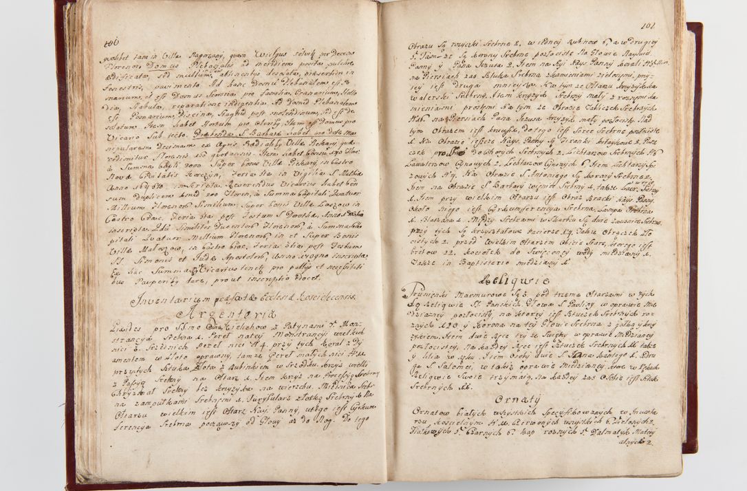 Zdjęcie nr 54 dla obiektu archiwalnego: Visitatio archidiaconatus Cracoviensis (Decanatus: Skalensis - 1727; Vitoviensis - 1727; Prossoviensis - 1728; Novi Montis - 1728; Scawinensis - 1729; Xsiążnensis - 1731; Woynicensis - 1731; Zatoriensis - 1729; Lipnicensis - 1730; Dobczycensis - 1730; Andreoviensis - 1731; Żyvecensis - 1732; Oswiemensis - 1732; Wielicensis - 1741; postea sequntur inventaria ecclesiarum decanatus Dobczycensis, Woynicensis, Andreoviensis) per R.D. Michaelem de Magna Kunice Kunicki, episcopum Arsiacensem, suffraganeum et archidiaconum Cracoviensem annis 1727 - 1741 peracta