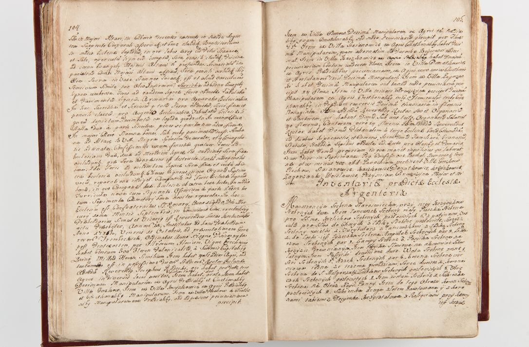 Zdjęcie nr 56 dla obiektu archiwalnego: Visitatio archidiaconatus Cracoviensis (Decanatus: Skalensis - 1727; Vitoviensis - 1727; Prossoviensis - 1728; Novi Montis - 1728; Scawinensis - 1729; Xsiążnensis - 1731; Woynicensis - 1731; Zatoriensis - 1729; Lipnicensis - 1730; Dobczycensis - 1730; Andreoviensis - 1731; Żyvecensis - 1732; Oswiemensis - 1732; Wielicensis - 1741; postea sequntur inventaria ecclesiarum decanatus Dobczycensis, Woynicensis, Andreoviensis) per R.D. Michaelem de Magna Kunice Kunicki, episcopum Arsiacensem, suffraganeum et archidiaconum Cracoviensem annis 1727 - 1741 peracta