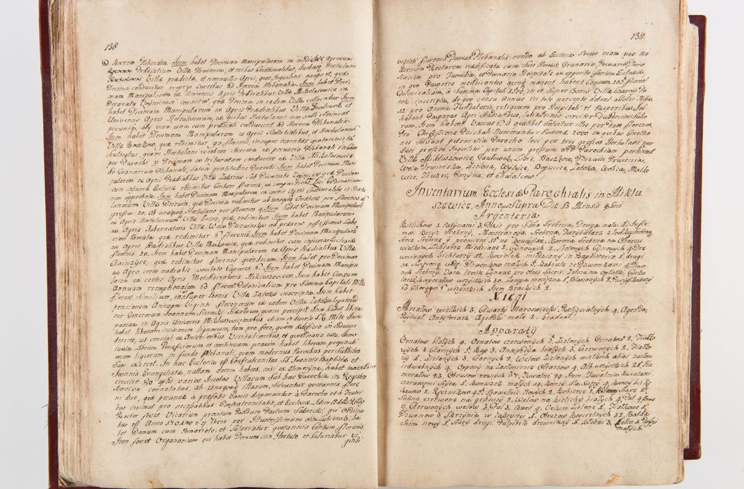 Zdjęcie nr 73 dla obiektu archiwalnego: Visitatio archidiaconatus Cracoviensis (Decanatus: Skalensis - 1727; Vitoviensis - 1727; Prossoviensis - 1728; Novi Montis - 1728; Scawinensis - 1729; Xsiążnensis - 1731; Woynicensis - 1731; Zatoriensis - 1729; Lipnicensis - 1730; Dobczycensis - 1730; Andreoviensis - 1731; Żyvecensis - 1732; Oswiemensis - 1732; Wielicensis - 1741; postea sequntur inventaria ecclesiarum decanatus Dobczycensis, Woynicensis, Andreoviensis) per R.D. Michaelem de Magna Kunice Kunicki, episcopum Arsiacensem, suffraganeum et archidiaconum Cracoviensem annis 1727 - 1741 peracta