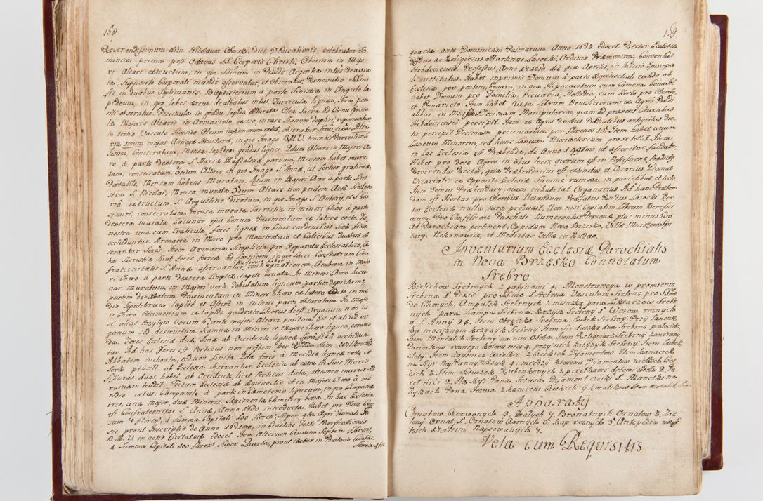 Zdjęcie nr 84 dla obiektu archiwalnego: Visitatio archidiaconatus Cracoviensis (Decanatus: Skalensis - 1727; Vitoviensis - 1727; Prossoviensis - 1728; Novi Montis - 1728; Scawinensis - 1729; Xsiążnensis - 1731; Woynicensis - 1731; Zatoriensis - 1729; Lipnicensis - 1730; Dobczycensis - 1730; Andreoviensis - 1731; Żyvecensis - 1732; Oswiemensis - 1732; Wielicensis - 1741; postea sequntur inventaria ecclesiarum decanatus Dobczycensis, Woynicensis, Andreoviensis) per R.D. Michaelem de Magna Kunice Kunicki, episcopum Arsiacensem, suffraganeum et archidiaconum Cracoviensem annis 1727 - 1741 peracta