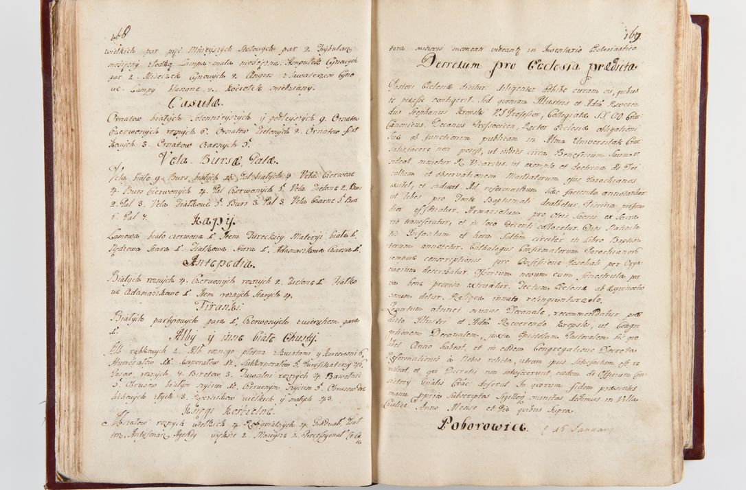 Zdjęcie nr 90 dla obiektu archiwalnego: Visitatio archidiaconatus Cracoviensis (Decanatus: Skalensis - 1727; Vitoviensis - 1727; Prossoviensis - 1728; Novi Montis - 1728; Scawinensis - 1729; Xsiążnensis - 1731; Woynicensis - 1731; Zatoriensis - 1729; Lipnicensis - 1730; Dobczycensis - 1730; Andreoviensis - 1731; Żyvecensis - 1732; Oswiemensis - 1732; Wielicensis - 1741; postea sequntur inventaria ecclesiarum decanatus Dobczycensis, Woynicensis, Andreoviensis) per R.D. Michaelem de Magna Kunice Kunicki, episcopum Arsiacensem, suffraganeum et archidiaconum Cracoviensem annis 1727 - 1741 peracta