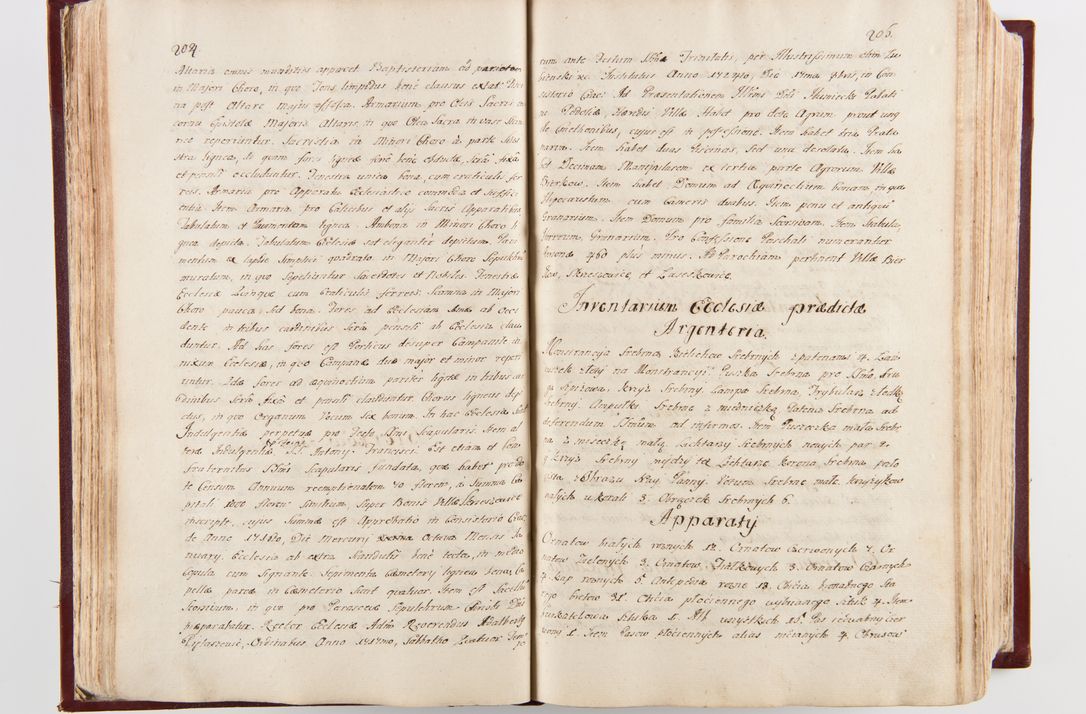 Zdjęcie nr 109 dla obiektu archiwalnego: Visitatio archidiaconatus Cracoviensis (Decanatus: Skalensis - 1727; Vitoviensis - 1727; Prossoviensis - 1728; Novi Montis - 1728; Scawinensis - 1729; Xsiążnensis - 1731; Woynicensis - 1731; Zatoriensis - 1729; Lipnicensis - 1730; Dobczycensis - 1730; Andreoviensis - 1731; Żyvecensis - 1732; Oswiemensis - 1732; Wielicensis - 1741; postea sequntur inventaria ecclesiarum decanatus Dobczycensis, Woynicensis, Andreoviensis) per R.D. Michaelem de Magna Kunice Kunicki, episcopum Arsiacensem, suffraganeum et archidiaconum Cracoviensem annis 1727 - 1741 peracta