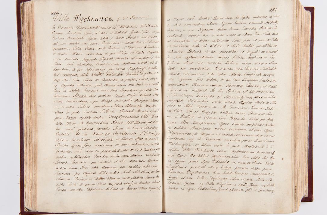 Zdjęcie nr 117 dla obiektu archiwalnego: Visitatio archidiaconatus Cracoviensis (Decanatus: Skalensis - 1727; Vitoviensis - 1727; Prossoviensis - 1728; Novi Montis - 1728; Scawinensis - 1729; Xsiążnensis - 1731; Woynicensis - 1731; Zatoriensis - 1729; Lipnicensis - 1730; Dobczycensis - 1730; Andreoviensis - 1731; Żyvecensis - 1732; Oswiemensis - 1732; Wielicensis - 1741; postea sequntur inventaria ecclesiarum decanatus Dobczycensis, Woynicensis, Andreoviensis) per R.D. Michaelem de Magna Kunice Kunicki, episcopum Arsiacensem, suffraganeum et archidiaconum Cracoviensem annis 1727 - 1741 peracta