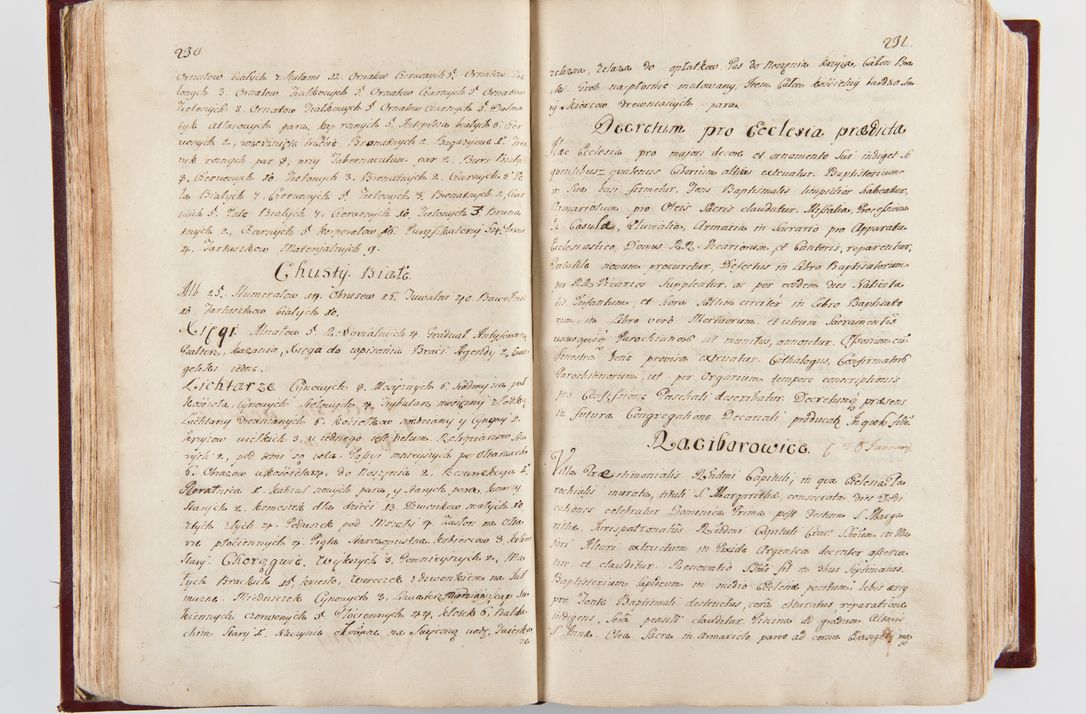 Zdjęcie nr 122 dla obiektu archiwalnego: Visitatio archidiaconatus Cracoviensis (Decanatus: Skalensis - 1727; Vitoviensis - 1727; Prossoviensis - 1728; Novi Montis - 1728; Scawinensis - 1729; Xsiążnensis - 1731; Woynicensis - 1731; Zatoriensis - 1729; Lipnicensis - 1730; Dobczycensis - 1730; Andreoviensis - 1731; Żyvecensis - 1732; Oswiemensis - 1732; Wielicensis - 1741; postea sequntur inventaria ecclesiarum decanatus Dobczycensis, Woynicensis, Andreoviensis) per R.D. Michaelem de Magna Kunice Kunicki, episcopum Arsiacensem, suffraganeum et archidiaconum Cracoviensem annis 1727 - 1741 peracta