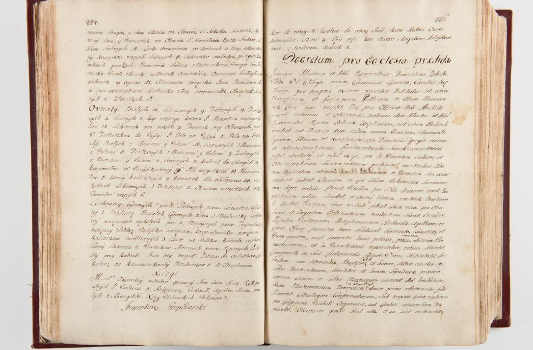 Zdjęcie nr 119 dla obiektu archiwalnego: Visitatio archidiaconatus Cracoviensis (Decanatus: Skalensis - 1727; Vitoviensis - 1727; Prossoviensis - 1728; Novi Montis - 1728; Scawinensis - 1729; Xsiążnensis - 1731; Woynicensis - 1731; Zatoriensis - 1729; Lipnicensis - 1730; Dobczycensis - 1730; Andreoviensis - 1731; Żyvecensis - 1732; Oswiemensis - 1732; Wielicensis - 1741; postea sequntur inventaria ecclesiarum decanatus Dobczycensis, Woynicensis, Andreoviensis) per R.D. Michaelem de Magna Kunice Kunicki, episcopum Arsiacensem, suffraganeum et archidiaconum Cracoviensem annis 1727 - 1741 peracta