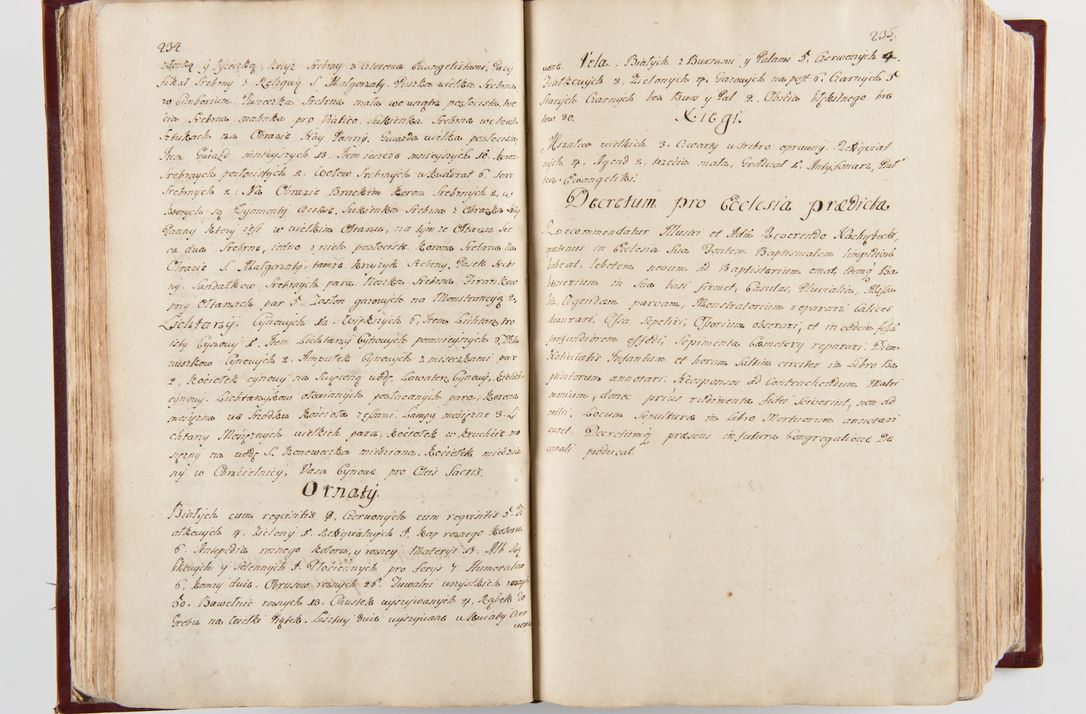 Zdjęcie nr 124 dla obiektu archiwalnego: Visitatio archidiaconatus Cracoviensis (Decanatus: Skalensis - 1727; Vitoviensis - 1727; Prossoviensis - 1728; Novi Montis - 1728; Scawinensis - 1729; Xsiążnensis - 1731; Woynicensis - 1731; Zatoriensis - 1729; Lipnicensis - 1730; Dobczycensis - 1730; Andreoviensis - 1731; Żyvecensis - 1732; Oswiemensis - 1732; Wielicensis - 1741; postea sequntur inventaria ecclesiarum decanatus Dobczycensis, Woynicensis, Andreoviensis) per R.D. Michaelem de Magna Kunice Kunicki, episcopum Arsiacensem, suffraganeum et archidiaconum Cracoviensem annis 1727 - 1741 peracta