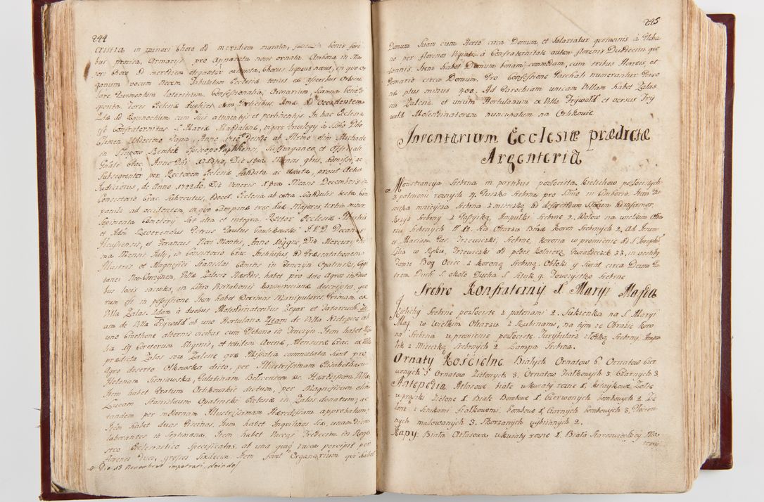 Zdjęcie nr 127 dla obiektu archiwalnego: Visitatio archidiaconatus Cracoviensis (Decanatus: Skalensis - 1727; Vitoviensis - 1727; Prossoviensis - 1728; Novi Montis - 1728; Scawinensis - 1729; Xsiążnensis - 1731; Woynicensis - 1731; Zatoriensis - 1729; Lipnicensis - 1730; Dobczycensis - 1730; Andreoviensis - 1731; Żyvecensis - 1732; Oswiemensis - 1732; Wielicensis - 1741; postea sequntur inventaria ecclesiarum decanatus Dobczycensis, Woynicensis, Andreoviensis) per R.D. Michaelem de Magna Kunice Kunicki, episcopum Arsiacensem, suffraganeum et archidiaconum Cracoviensem annis 1727 - 1741 peracta