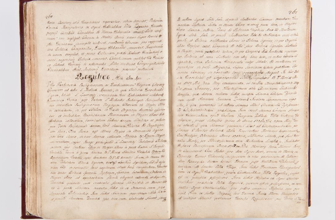 Zdjęcie nr 136 dla obiektu archiwalnego: Visitatio archidiaconatus Cracoviensis (Decanatus: Skalensis - 1727; Vitoviensis - 1727; Prossoviensis - 1728; Novi Montis - 1728; Scawinensis - 1729; Xsiążnensis - 1731; Woynicensis - 1731; Zatoriensis - 1729; Lipnicensis - 1730; Dobczycensis - 1730; Andreoviensis - 1731; Żyvecensis - 1732; Oswiemensis - 1732; Wielicensis - 1741; postea sequntur inventaria ecclesiarum decanatus Dobczycensis, Woynicensis, Andreoviensis) per R.D. Michaelem de Magna Kunice Kunicki, episcopum Arsiacensem, suffraganeum et archidiaconum Cracoviensem annis 1727 - 1741 peracta