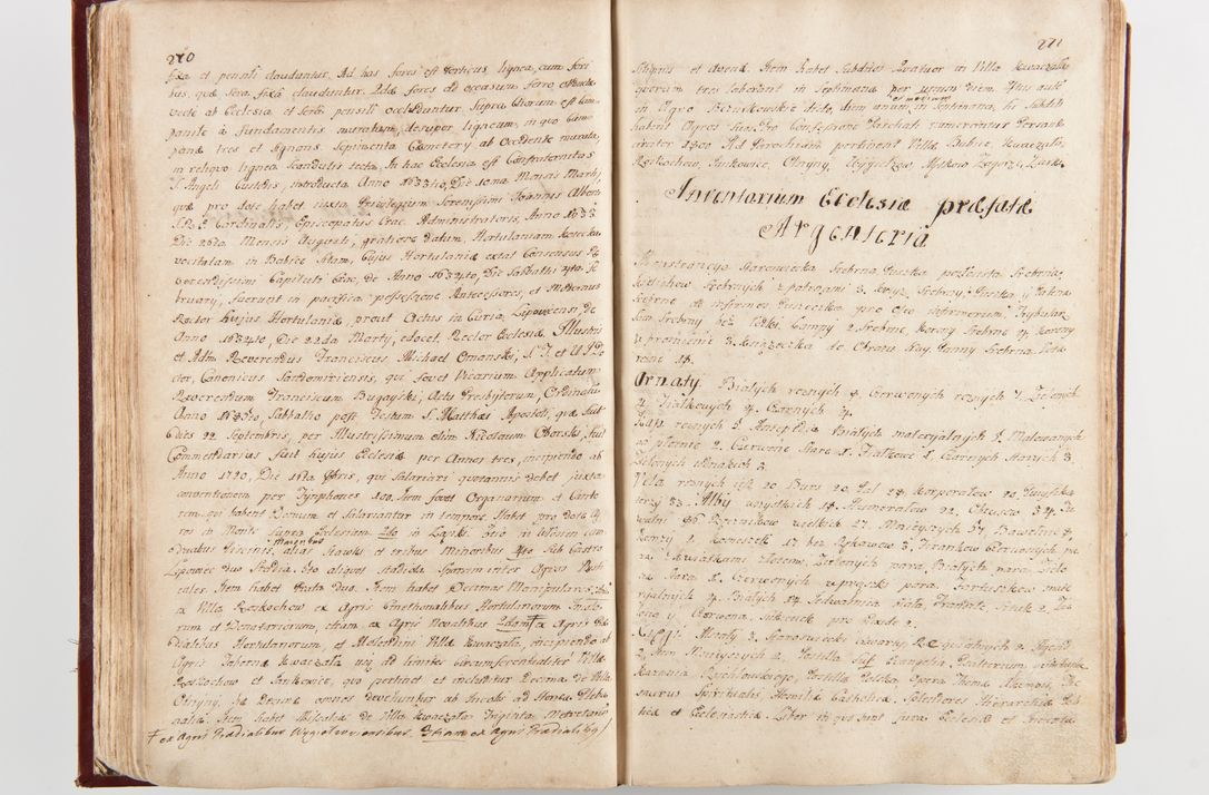 Zdjęcie nr 141 dla obiektu archiwalnego: Visitatio archidiaconatus Cracoviensis (Decanatus: Skalensis - 1727; Vitoviensis - 1727; Prossoviensis - 1728; Novi Montis - 1728; Scawinensis - 1729; Xsiążnensis - 1731; Woynicensis - 1731; Zatoriensis - 1729; Lipnicensis - 1730; Dobczycensis - 1730; Andreoviensis - 1731; Żyvecensis - 1732; Oswiemensis - 1732; Wielicensis - 1741; postea sequntur inventaria ecclesiarum decanatus Dobczycensis, Woynicensis, Andreoviensis) per R.D. Michaelem de Magna Kunice Kunicki, episcopum Arsiacensem, suffraganeum et archidiaconum Cracoviensem annis 1727 - 1741 peracta