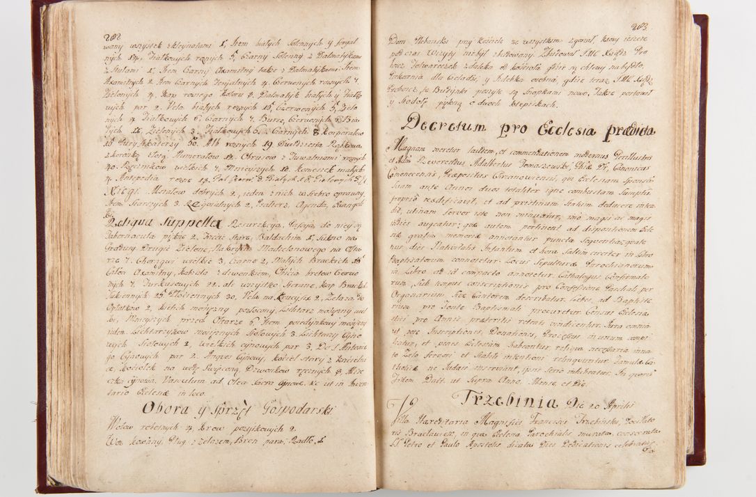 Zdjęcie nr 147 dla obiektu archiwalnego: Visitatio archidiaconatus Cracoviensis (Decanatus: Skalensis - 1727; Vitoviensis - 1727; Prossoviensis - 1728; Novi Montis - 1728; Scawinensis - 1729; Xsiążnensis - 1731; Woynicensis - 1731; Zatoriensis - 1729; Lipnicensis - 1730; Dobczycensis - 1730; Andreoviensis - 1731; Żyvecensis - 1732; Oswiemensis - 1732; Wielicensis - 1741; postea sequntur inventaria ecclesiarum decanatus Dobczycensis, Woynicensis, Andreoviensis) per R.D. Michaelem de Magna Kunice Kunicki, episcopum Arsiacensem, suffraganeum et archidiaconum Cracoviensem annis 1727 - 1741 peracta
