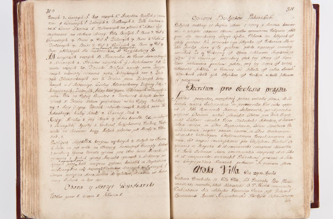 Zdjęcie nr 161 dla obiektu archiwalnego: Visitatio archidiaconatus Cracoviensis (Decanatus: Skalensis - 1727; Vitoviensis - 1727; Prossoviensis - 1728; Novi Montis - 1728; Scawinensis - 1729; Xsiążnensis - 1731; Woynicensis - 1731; Zatoriensis - 1729; Lipnicensis - 1730; Dobczycensis - 1730; Andreoviensis - 1731; Żyvecensis - 1732; Oswiemensis - 1732; Wielicensis - 1741; postea sequntur inventaria ecclesiarum decanatus Dobczycensis, Woynicensis, Andreoviensis) per R.D. Michaelem de Magna Kunice Kunicki, episcopum Arsiacensem, suffraganeum et archidiaconum Cracoviensem annis 1727 - 1741 peracta