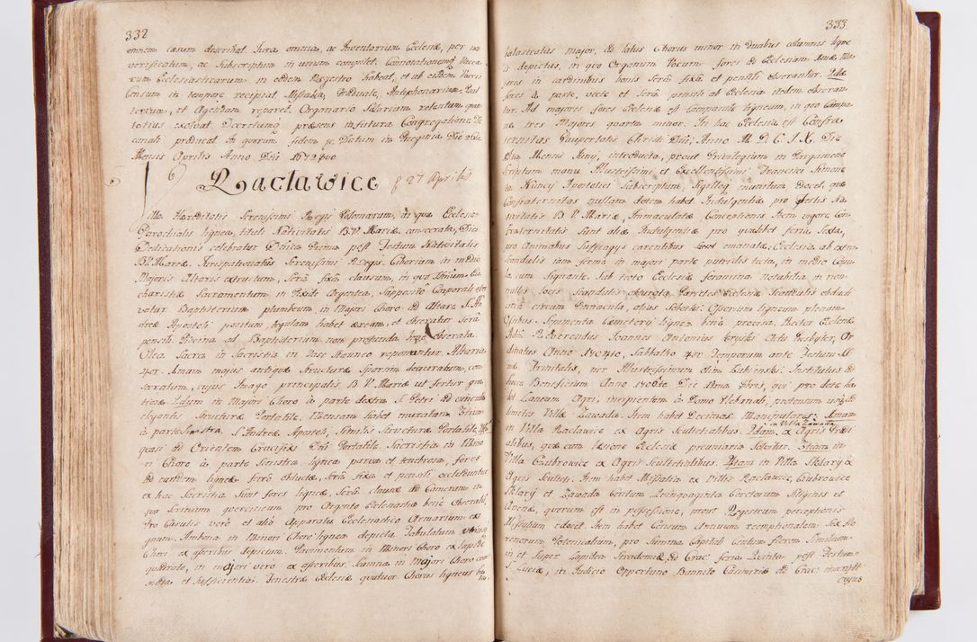 Zdjęcie nr 173 dla obiektu archiwalnego: Visitatio archidiaconatus Cracoviensis (Decanatus: Skalensis - 1727; Vitoviensis - 1727; Prossoviensis - 1728; Novi Montis - 1728; Scawinensis - 1729; Xsiążnensis - 1731; Woynicensis - 1731; Zatoriensis - 1729; Lipnicensis - 1730; Dobczycensis - 1730; Andreoviensis - 1731; Żyvecensis - 1732; Oswiemensis - 1732; Wielicensis - 1741; postea sequntur inventaria ecclesiarum decanatus Dobczycensis, Woynicensis, Andreoviensis) per R.D. Michaelem de Magna Kunice Kunicki, episcopum Arsiacensem, suffraganeum et archidiaconum Cracoviensem annis 1727 - 1741 peracta