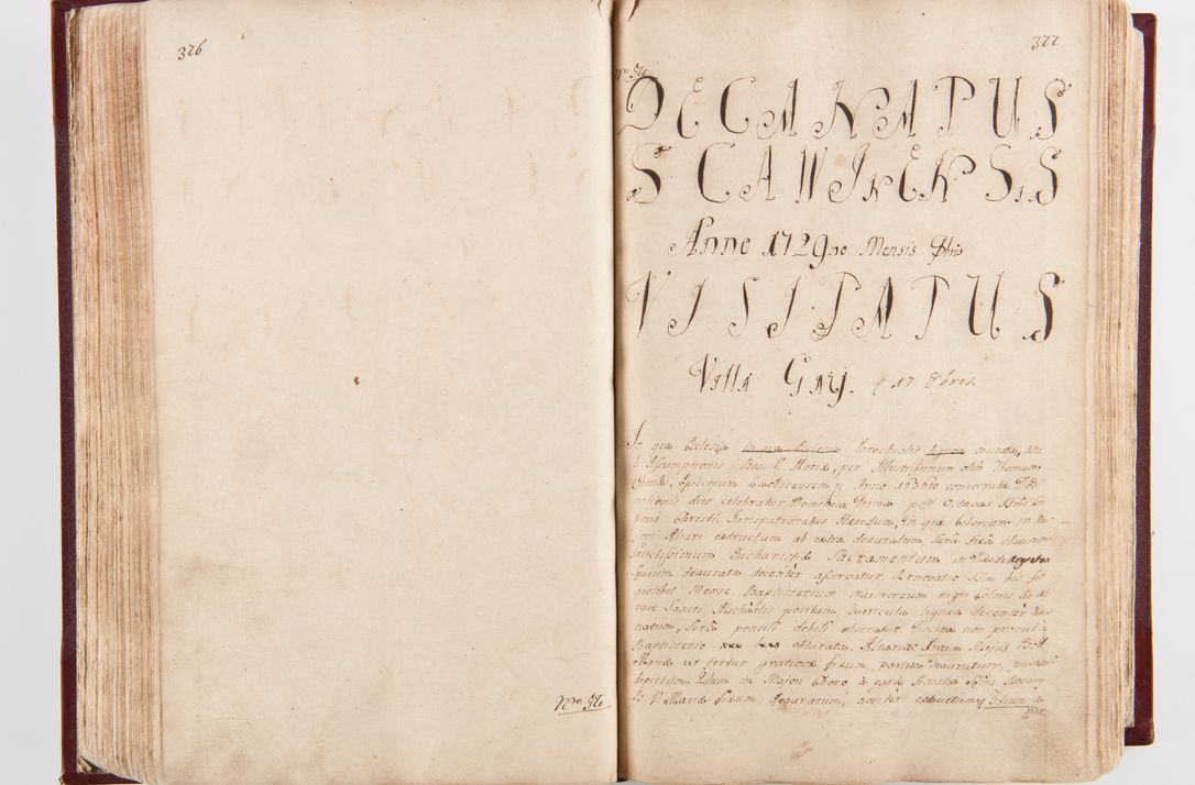 Zdjęcie nr 195 dla obiektu archiwalnego: Visitatio archidiaconatus Cracoviensis (Decanatus: Skalensis - 1727; Vitoviensis - 1727; Prossoviensis - 1728; Novi Montis - 1728; Scawinensis - 1729; Xsiążnensis - 1731; Woynicensis - 1731; Zatoriensis - 1729; Lipnicensis - 1730; Dobczycensis - 1730; Andreoviensis - 1731; Żyvecensis - 1732; Oswiemensis - 1732; Wielicensis - 1741; postea sequntur inventaria ecclesiarum decanatus Dobczycensis, Woynicensis, Andreoviensis) per R.D. Michaelem de Magna Kunice Kunicki, episcopum Arsiacensem, suffraganeum et archidiaconum Cracoviensem annis 1727 - 1741 peracta