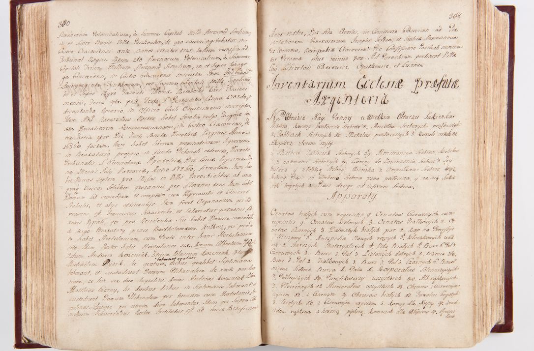 Zdjęcie nr 198 dla obiektu archiwalnego: Visitatio archidiaconatus Cracoviensis (Decanatus: Skalensis - 1727; Vitoviensis - 1727; Prossoviensis - 1728; Novi Montis - 1728; Scawinensis - 1729; Xsiążnensis - 1731; Woynicensis - 1731; Zatoriensis - 1729; Lipnicensis - 1730; Dobczycensis - 1730; Andreoviensis - 1731; Żyvecensis - 1732; Oswiemensis - 1732; Wielicensis - 1741; postea sequntur inventaria ecclesiarum decanatus Dobczycensis, Woynicensis, Andreoviensis) per R.D. Michaelem de Magna Kunice Kunicki, episcopum Arsiacensem, suffraganeum et archidiaconum Cracoviensem annis 1727 - 1741 peracta