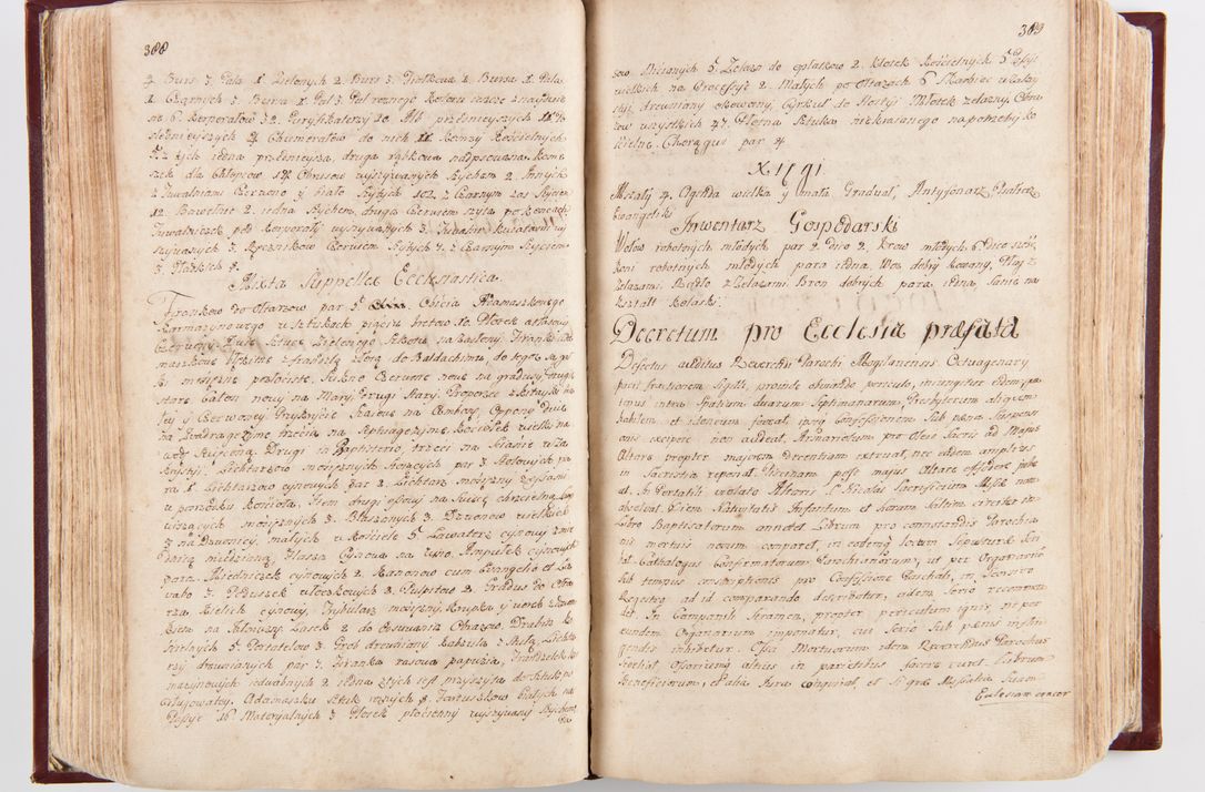 Zdjęcie nr 202 dla obiektu archiwalnego: Visitatio archidiaconatus Cracoviensis (Decanatus: Skalensis - 1727; Vitoviensis - 1727; Prossoviensis - 1728; Novi Montis - 1728; Scawinensis - 1729; Xsiążnensis - 1731; Woynicensis - 1731; Zatoriensis - 1729; Lipnicensis - 1730; Dobczycensis - 1730; Andreoviensis - 1731; Żyvecensis - 1732; Oswiemensis - 1732; Wielicensis - 1741; postea sequntur inventaria ecclesiarum decanatus Dobczycensis, Woynicensis, Andreoviensis) per R.D. Michaelem de Magna Kunice Kunicki, episcopum Arsiacensem, suffraganeum et archidiaconum Cracoviensem annis 1727 - 1741 peracta