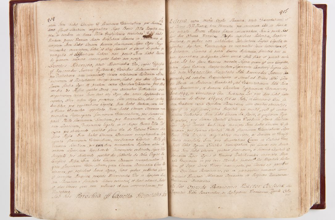 Zdjęcie nr 216 dla obiektu archiwalnego: Visitatio archidiaconatus Cracoviensis (Decanatus: Skalensis - 1727; Vitoviensis - 1727; Prossoviensis - 1728; Novi Montis - 1728; Scawinensis - 1729; Xsiążnensis - 1731; Woynicensis - 1731; Zatoriensis - 1729; Lipnicensis - 1730; Dobczycensis - 1730; Andreoviensis - 1731; Żyvecensis - 1732; Oswiemensis - 1732; Wielicensis - 1741; postea sequntur inventaria ecclesiarum decanatus Dobczycensis, Woynicensis, Andreoviensis) per R.D. Michaelem de Magna Kunice Kunicki, episcopum Arsiacensem, suffraganeum et archidiaconum Cracoviensem annis 1727 - 1741 peracta