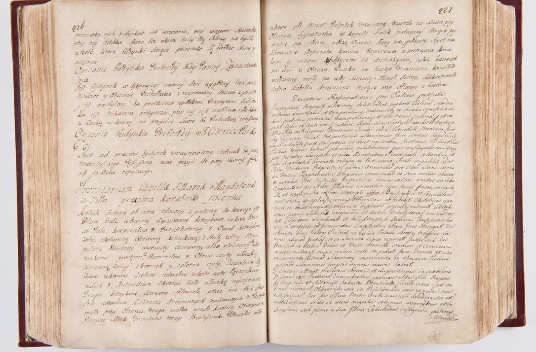 Zdjęcie nr 222 dla obiektu archiwalnego: Visitatio archidiaconatus Cracoviensis (Decanatus: Skalensis - 1727; Vitoviensis - 1727; Prossoviensis - 1728; Novi Montis - 1728; Scawinensis - 1729; Xsiążnensis - 1731; Woynicensis - 1731; Zatoriensis - 1729; Lipnicensis - 1730; Dobczycensis - 1730; Andreoviensis - 1731; Żyvecensis - 1732; Oswiemensis - 1732; Wielicensis - 1741; postea sequntur inventaria ecclesiarum decanatus Dobczycensis, Woynicensis, Andreoviensis) per R.D. Michaelem de Magna Kunice Kunicki, episcopum Arsiacensem, suffraganeum et archidiaconum Cracoviensem annis 1727 - 1741 peracta