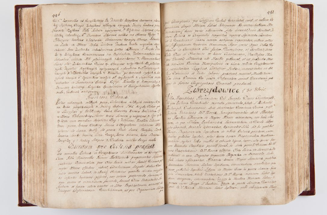Zdjęcie nr 232 dla obiektu archiwalnego: Visitatio archidiaconatus Cracoviensis (Decanatus: Skalensis - 1727; Vitoviensis - 1727; Prossoviensis - 1728; Novi Montis - 1728; Scawinensis - 1729; Xsiążnensis - 1731; Woynicensis - 1731; Zatoriensis - 1729; Lipnicensis - 1730; Dobczycensis - 1730; Andreoviensis - 1731; Żyvecensis - 1732; Oswiemensis - 1732; Wielicensis - 1741; postea sequntur inventaria ecclesiarum decanatus Dobczycensis, Woynicensis, Andreoviensis) per R.D. Michaelem de Magna Kunice Kunicki, episcopum Arsiacensem, suffraganeum et archidiaconum Cracoviensem annis 1727 - 1741 peracta