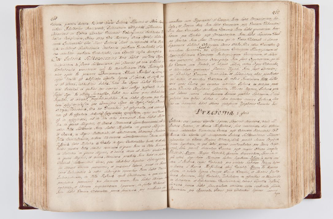 Zdjęcie nr 238 dla obiektu archiwalnego: Visitatio archidiaconatus Cracoviensis (Decanatus: Skalensis - 1727; Vitoviensis - 1727; Prossoviensis - 1728; Novi Montis - 1728; Scawinensis - 1729; Xsiążnensis - 1731; Woynicensis - 1731; Zatoriensis - 1729; Lipnicensis - 1730; Dobczycensis - 1730; Andreoviensis - 1731; Żyvecensis - 1732; Oswiemensis - 1732; Wielicensis - 1741; postea sequntur inventaria ecclesiarum decanatus Dobczycensis, Woynicensis, Andreoviensis) per R.D. Michaelem de Magna Kunice Kunicki, episcopum Arsiacensem, suffraganeum et archidiaconum Cracoviensem annis 1727 - 1741 peracta